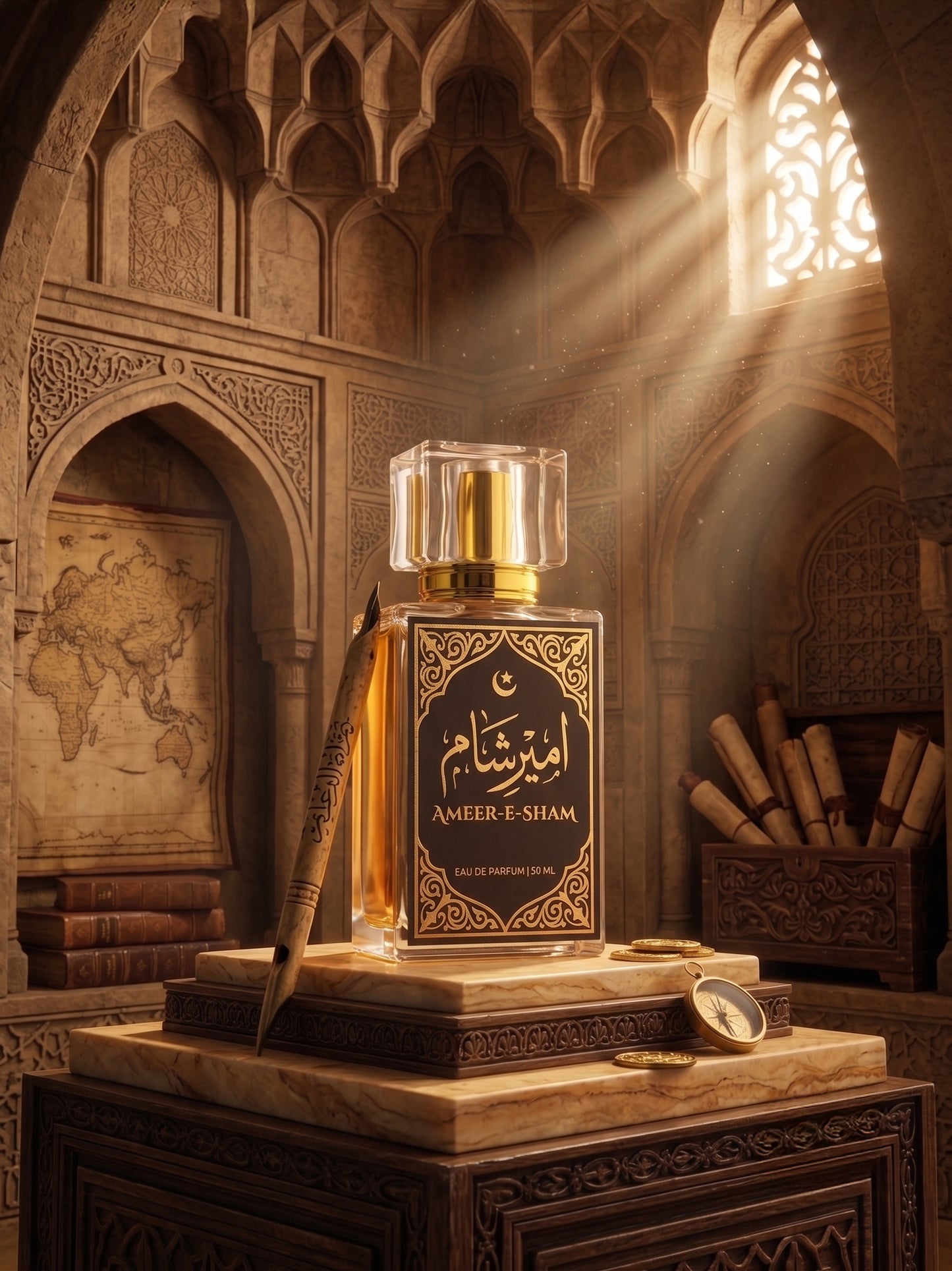 Ameer-E-Sham Eau de Parfum (EDP) 50ml | Signature Luxury Perfume for Men | Long Lasting