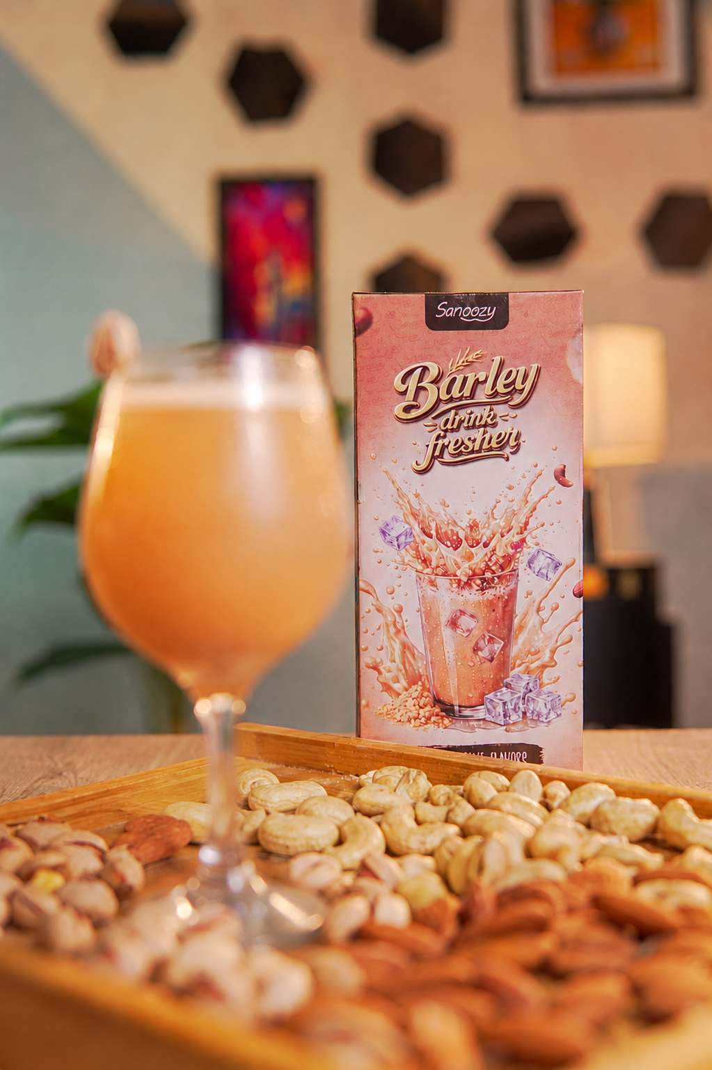 6 Pack Barley Drink Box With 3 Different Flavors