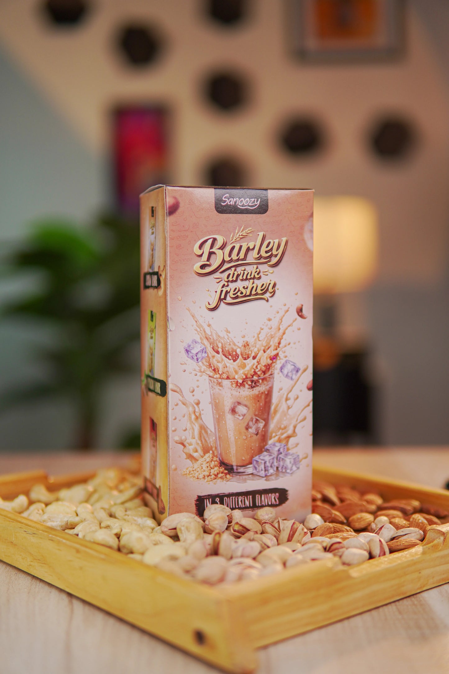 6 Pack Barley Drink Box With 3 Different Flavors
